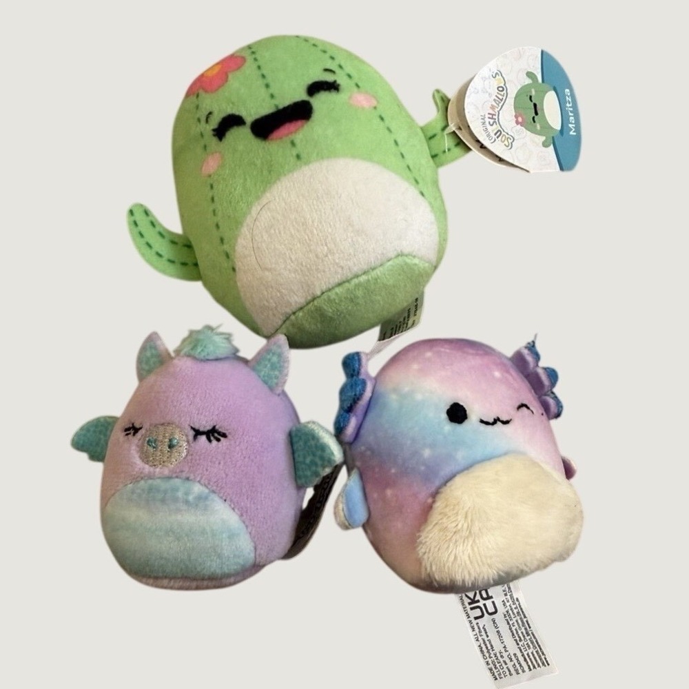Mini Squishmallow Plushies Lot Of Three